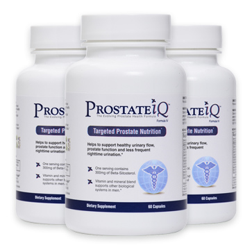 3 bottles of targeted prostate nutrition- ProstateIQ